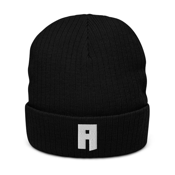 Bonnet à revers recyclé brodé lettre A